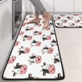 thumbnail image 2 of Kitchen Rugs Sets Of 2,White Cow Face Pattern Anti Fatigue Kitchen Mat Rugs Non Slip Washable,Decorative Kitchen Floor Mats for Kitchen,Sink,Laundry,17"x47"+17"x47", 2 of 5