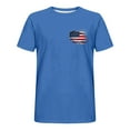 thumbnail image 5 of Vetsdori Mens Short Sleeve Tshirts Independence Day Red White and Blue Pullover Fourth of July American Flag Outdoor,Summer Patriotic Tops for Men Crew Neck, 5 of 6