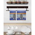 thumbnail image 3 of Nautical Anchor Kitchen Dish Towels for Drying Dishes Set of 2, Vintage Navy Blue Wooden Boards Country Waffle Weave Microfiber Hand Tea Bathroom Towels Quick Dry & Absorbent Towel 15.7x23.6, 3 of 7