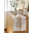 thumbnail image 2 of Starfish Coral Farmhouse Plank Table Runner 13x90in Non-Slip Cotton Linen Table Runners, Vintage Brown Wood Grain Dresser Scarves TableRunner for Dinner Kitchen Dining Wedding Party, 2 of 9
