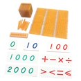 thumbnail image 1 of Montessori Math Toys Hands On Habilidad Niños Matemáticas Aprendizaje Para Niños Dorado, 1 of 8