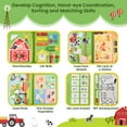 thumbnail image 3 of LieGorJi Farm Busy Board for Kids, Montessori Toys for Toddlers, Learning Birthday Gifts for 1 2 3 4 5 6 7 8 Year Old, 3 of 7