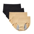 thumbnail image 1 of Intimates 4PCWomen's Widened Version Of Three Layer Anti-Side Underwear Midwaist Underwear One Size, 1 of 7