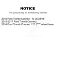 thumbnail image 2 of Transit Auto Front Rear Wheel Hub Bearings Assembly Coated Disc Brake Rotors and Ceramic Pads Kit (10Pc) for Car Ford Connect - Left Right Side (Driver Passenger) KBB-117564, 2 of 10