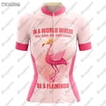 thumbnail image 4 of Conjunto de maillot de ciclismo de primera calidad Flamingo Summer, maillot deportivo de carreras para equipo transpirable, ropa de ciclismo para mujer, maillot corto para bicicleta, 4 of 5