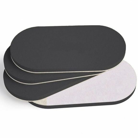 4/8 Heavy Duty Furniture Gliders - 9.5" round , reusable hardwood floor moving mats, anti-scratch felt and rubber foam