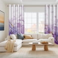 thumbnail image 3 of Dashan Purple Marble Blackout Curtains for Bedroom Living Room Decor Grommet Window Drapes 42x63 Inch,2 Panels, 3 of 7