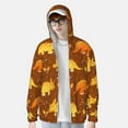 thumbnail image 4 of Easygdp Dinosaurs and Leaves Lightweight Long Sleeve Sun Shirt Sports long-Sleeved Sun Protective Clothing, Quick Drying Breathable - Small, 4 of 9
