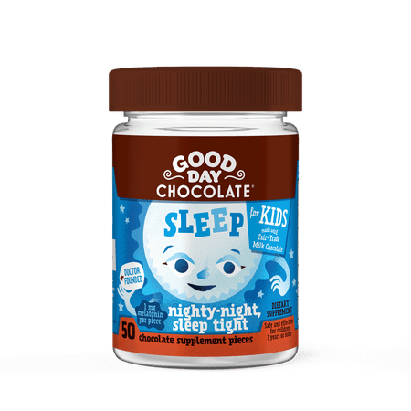 Good Day Chocolate Kids Sleep Supplement with Melatonin, 50 ct