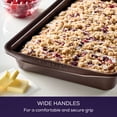 thumbnail image 6 of Circulon Nonstick Bakeware 9-Inch x 13-Inch Rectangular Cake Pan, Chocolate Brown, 6 of 10