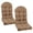 Coffee, variant on Outdoor Chair Cushions Set of 2, Waterproof Rocking Chair Cushion with Ties Non- Black Thick Patio Seat Cushion for Indoor Outdoor Furniture