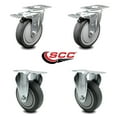 thumbnail image 2 of Cambro Dish Caddies Swivel Caster with Brake and 2 Rigid Replacement Set - SCC, 2 of 2