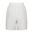 thumbnail image 6 of Yuzhih Plus Size Shorts for Women Cotton Linen Trendy Shorts Casual Summer Beach Shorts with Pockets Comfy Lounge Shorts, 6 of 7