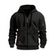 thumbnail image 1 of MHFRRA Sudadera con Capucha y Cremallera, Chaqueta con Cremallera Completa y Bolsillos Delanteros, Jersey Deportivo Ligero, Ajuste Cómodo E Informal Negro, 1 of 2