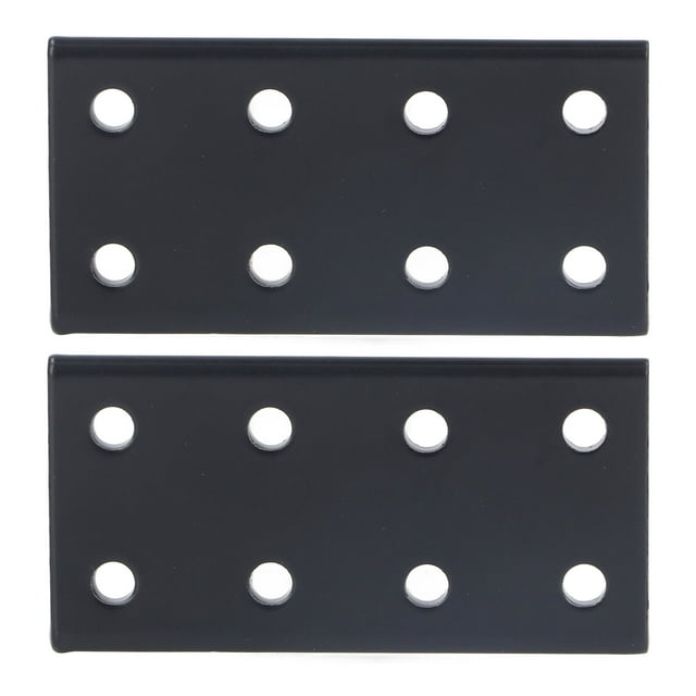 Joining Plate, 2Pcs 8 Hole Connecting Plate Black for Chairs