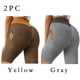 thumbnail image 2 of Gibobby Shorts Gym Mujer Fitness Yoga 2PC Pantalones cortos deportivos ajustados para mujer Pantalones cortos de yoga para levantamiento de glúteos(Café, XL), 2 of 5