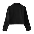thumbnail image 6 of SONXAHE Mens Cropped Collared Jacket zip front long sleeve casual outer coat, 6 of 8