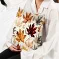 thumbnail image 6 of Thanksgiving Leaves Velvet Throw Pillow Covers Set of 2 - Unique Patterns, 16x16/18x18/20x20 Inches,for Home Decor, Sofa, Bed - Pillow Inserts Included, 6 of 6