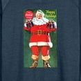 thumbnail image 3 of Coca-Cola - Vintage Santa With Coca Cola Bottles - Women's Lightweight French Terry Long Sleeve Shirt, 3 of 5