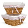 Honey Woven 2 Basket Set W/liners