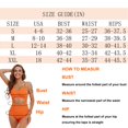 thumbnail image 4 of Traje de baño de una pieza para mujer, traje de baño de cintura alta con control del vientre, traje de baño cruzado con lazo en la espalda, traje de baño de 1 pieza M (naranja), 4 of 5