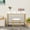 Gold, variant on Ciumeeo 35.4'' Small Dressing Vanity Desk with 2 Drawers & Cushioned Stool Makeup Desk Set for Girls, White