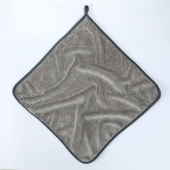 Microfiber Hair Towel, Thickened Microfiber Does Not Lose Hair Absorbent Car Wash Towel Strong Decontamination Multi-Functional Car Towel 40X40Cm