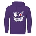thumbnail image 3 of VBARHMQRT Fall Hoodies Men's Fashion Casual Part Print Hooded Pullover Long Sleeve Drawstring Hooded Sweater Tops, 3 of 5