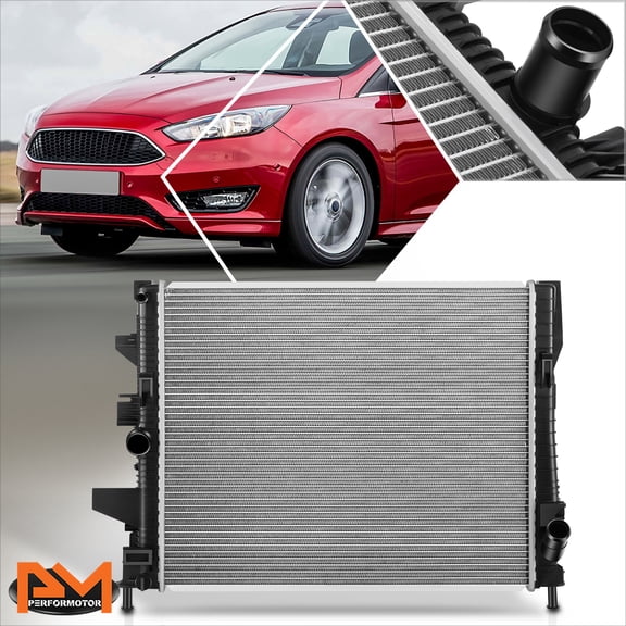 PM PERFORMOTOR for 16-18 Ford Focus 1.0L Factory Style Aluminum Core Cooling Radiator DPI-13635