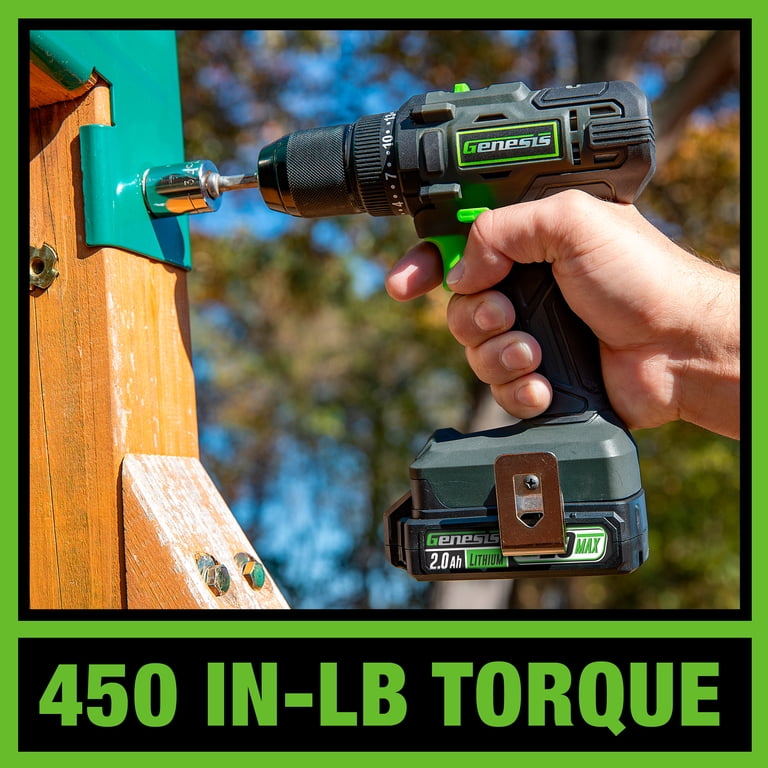 Genesis G20MAX 20V Cordless 2-Speed Drill Driver/Impact Driver