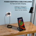 thumbnail image 3 of Estación de carga inalámbrica Revelon de escritorio de 15 W con adaptador USB C de 20 W, 3 of 7