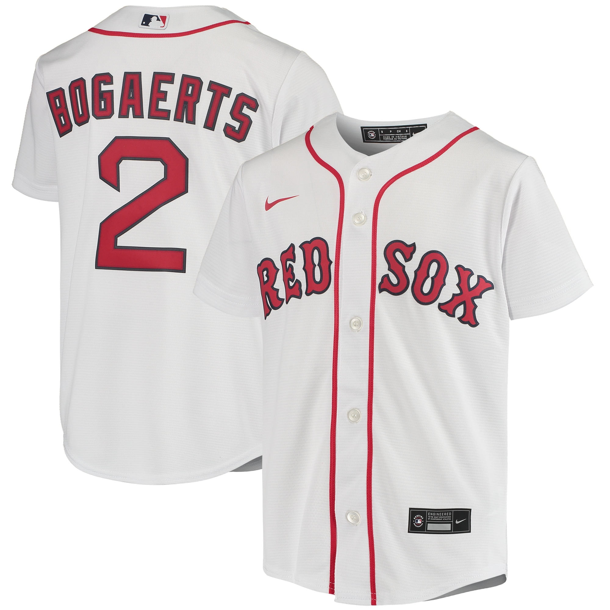 Xander Bogaerts Boston Red Sox Nike Youth Home Replica Player Jersey - White - Walmart ...