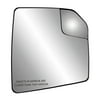 30310 - Fit System Passenger Side Heated Mirror Glass w/ backing plate, Ford F150 15-18, adjustable spot mirror, w/o tow pkg, w/o auto dimming, w/o BSDS, 7 15/16" x 7 3/16" x 9 1/2