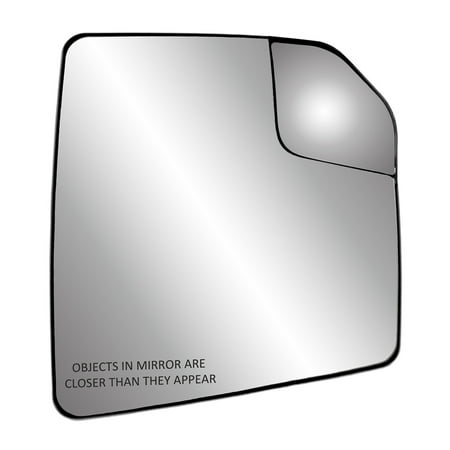 Ford Auto Glass 30310 - Fit System Passenger Side Heated Mirror Glass w/ backing plate, Ford F150 15-18, adjustable spot mirror, w/o tow pkg, w/o auto dimming, w/o BSDS, 7 15/16
