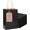 Kraft Black, variant on 100 count White Mini Paper Bags with Handles 6"x4.5"x2.5" Party Favor Bags Multiple Uses (Mini size)