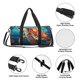 thumbnail image 4 of Fotbe Sea Turtle in Coral Bolsa Deportiva de Lona Plegable con Estampado, Bolsa de Gimnasio con Bolsillo Seco/Húmedo, Bolsa de Viaje Ultraligera de Gran Capacidad, 4 of 6