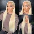 thumbnail image 5 of LEHOZIHEQ 26 Inch 613 Lace Front Wig, 13x4 HD Transparent Straight Wigs, 100% Density Blonde Lace Front Wigs, Blonde Lace Frontal Wigs, 5 of 9