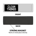 thumbnail image 4 of WIRESTER Plastic Clean and Dirty Dishwasher Magnet Sign Slide Magnet, Clean Thongs Dirty Mind, 4 of 6