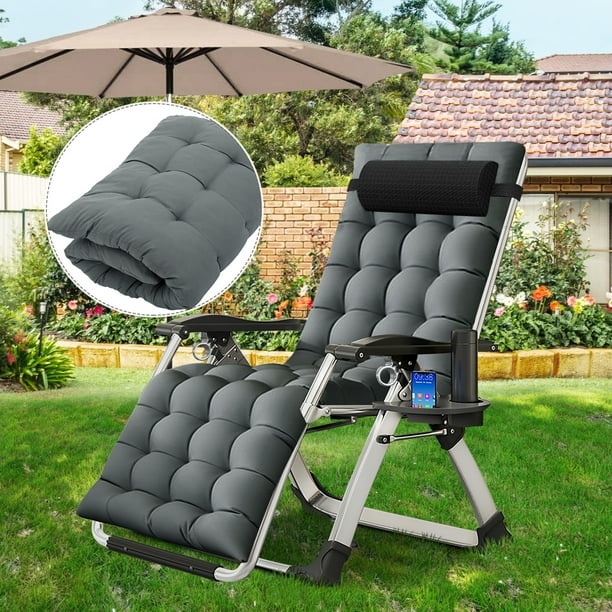 Docred Zero Gravity Chair, Reclining Lounge Chair with Removable