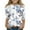 Light Blue, variant on Xyxonk 3/4 Sleeve Shirts for Teens Girls Crew Neck Casual Tops Trendy Floral Print Shirt 2025 Fall Cute Clothes 14-15 Years