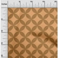 thumbnail image 2 of oneOone Viscose Chiffon Orange Fabric Geometric Craft Projects Decor Fabric Printed By The Yard 42 Inch Wide, 2 of 4