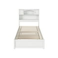 thumbnail image 2 of Hadley Twin XL Wood Platform Bed with Panel Footboard & Twin XL Trundle in White, 2 of 5