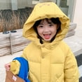 thumbnail image 5 of Esaierr Kids Baby Boys Girls Winter Cotton Coat,9M-5Y Infant Autumn Winter Casual Dog Palm Print Flower Unisex Thick Cotton Outwear Toddler Mid Length Fleece Jacket, 5 of 7