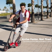Electric scooters for adults, 550W, 19 mph, 19-mile range, foldable, 8.5 tire, side light & app
