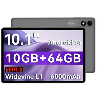 Android 11 Tablet, 10 Inch, 6GB RAM, 128GB ROM/1TB, Quad Core, 8MP