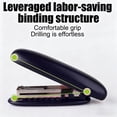 thumbnail image 6 of Mini Portable Stapler, 50-Staple Capacity Compact Paper Stapler, 3.42 x 1.1 x 1.06 in, Black, Desk Travel, 6 of 6