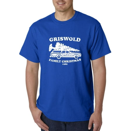 Griswold Christmas Pics New Way 1132 - Unisex T-Shirt Griswold Family Christmas 1989 Medium Royal Blue ()