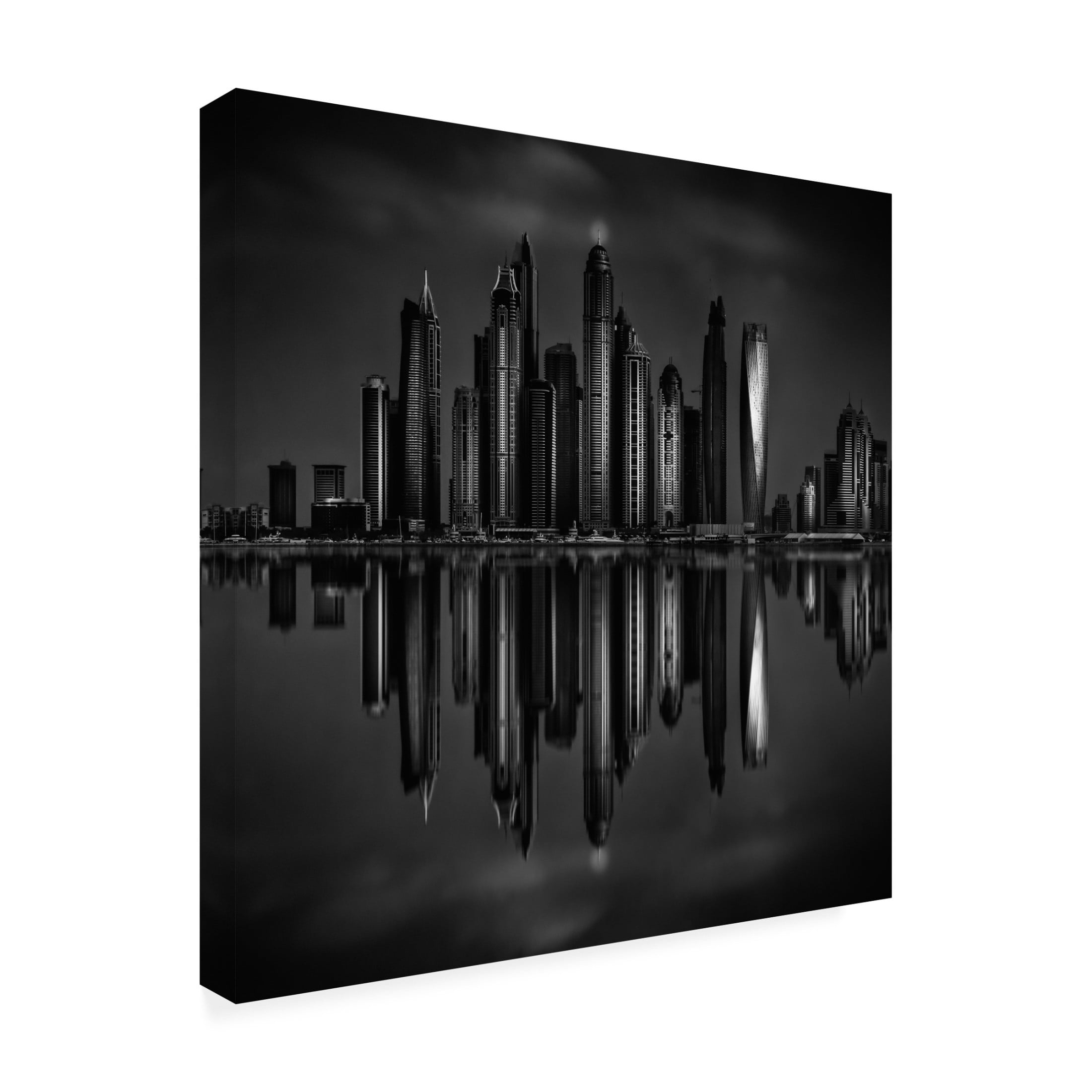 Canvas Wall Art - Mohammed Shamaa 'Reminiscence!' Wall Art for Living Room, Bedroom, or Office Décor by Trademark Fine Art - 14 x 14 Inches