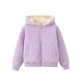 thumbnail image 2 of WOYY Big Girls Hooded Fleece Quilted Coat Zip Up Thermal Jacket Winter Warm Outerwear, 2 of 6