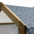 thumbnail image 4 of Dragonfly Pet House, Tropical Wildlife Pattern Japanese Style Oriental Nature Inspired Pattern, Outdoor & Indoor Portable Dog Kennel with Pillow and Cover, 5 Sizes, Slate Blue White, by Ambesonne, 4 of 4